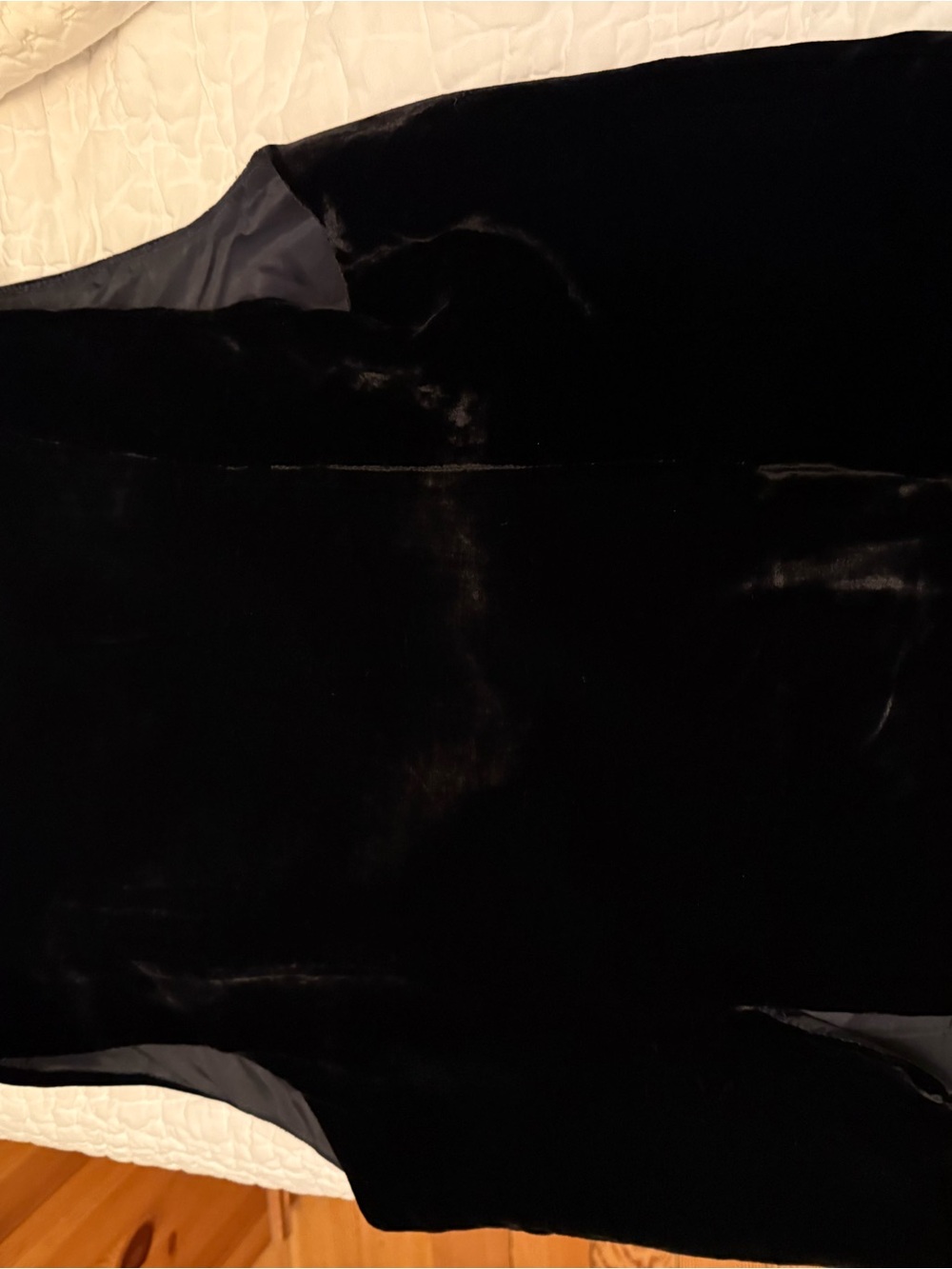 Black velvet vest - Picture 6 of 6